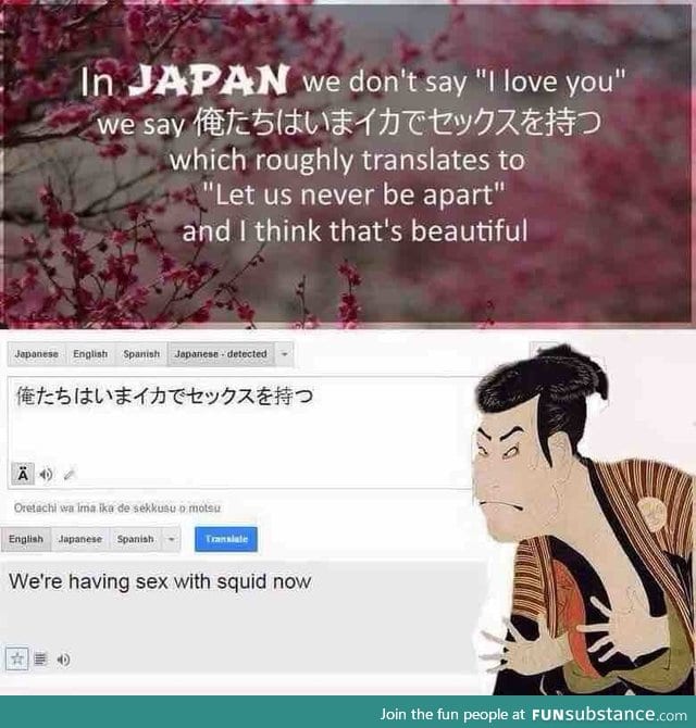 Japanese I love you