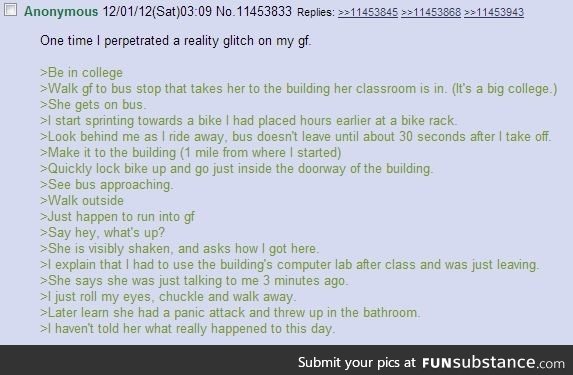 Reality prank