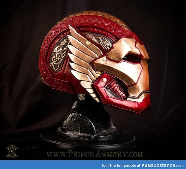 Asgardian Iron Man helmet