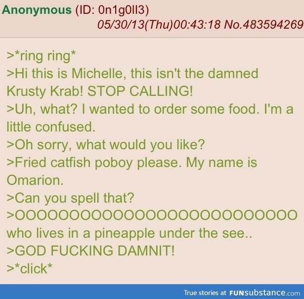 Spongebob prank