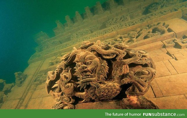 Ancient city under Qiandao Lake, China