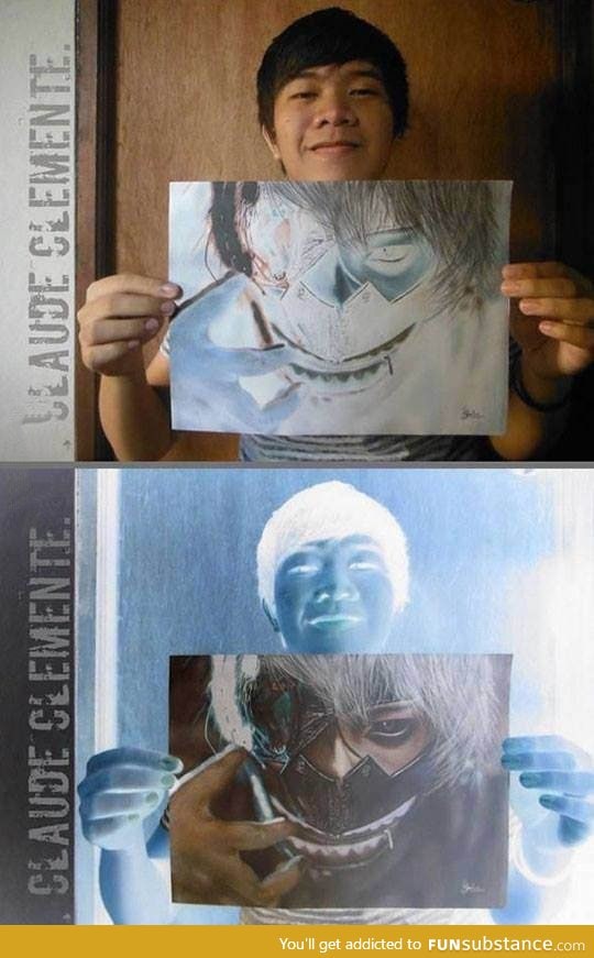 Amazing negative effect drawing