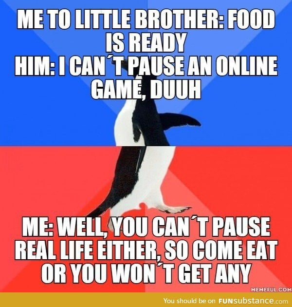 It really need to be said, even though I'm a gamer too