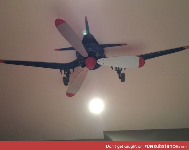 A very cool ceiling fan!