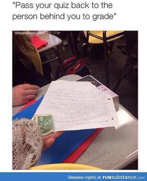 The right way to grade each other's quiz