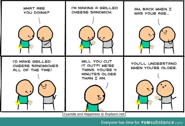 The perfect thing to do if you're an older twin