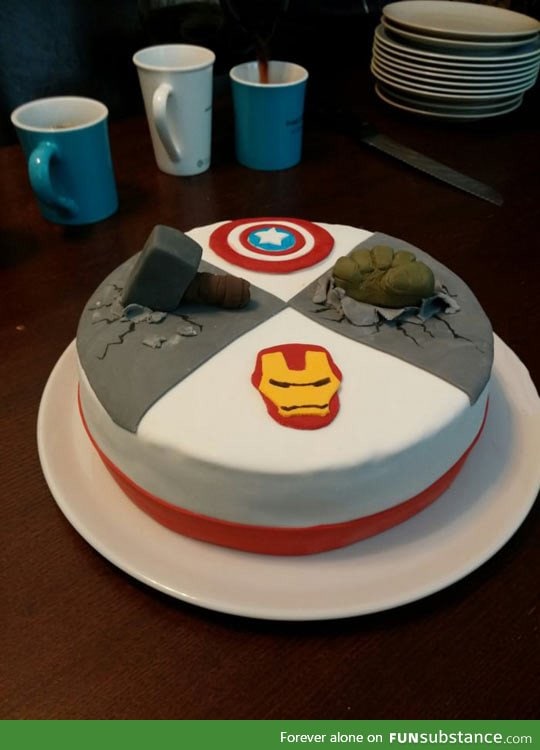 The avengers cake