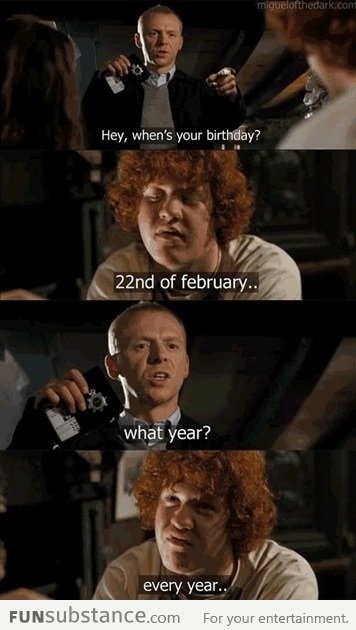 When someone asks when's my birthday
