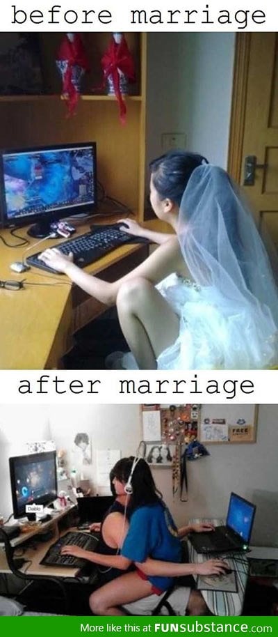 Before and after marriage