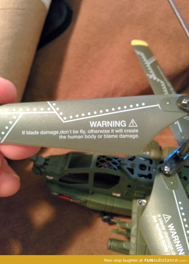 Always check the warning labels on toys made in China