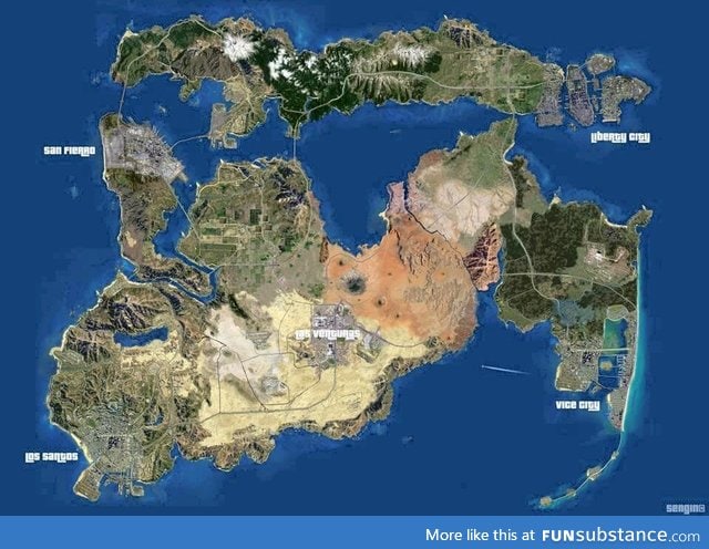 All the gta maps together