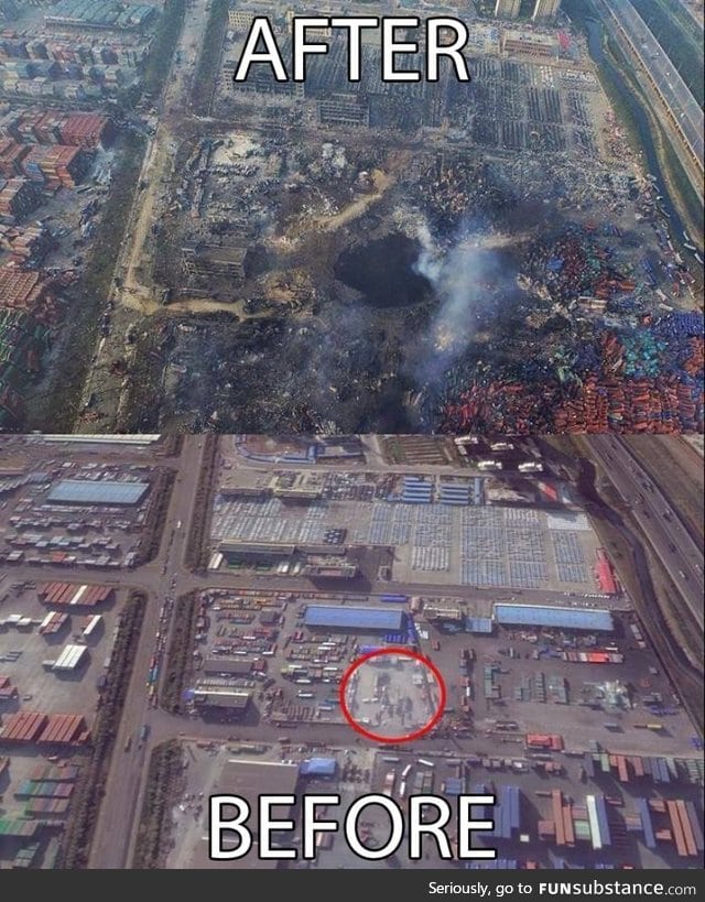 Tianjin blast - I wonder what China hides from us underground : A Flame Dragon?