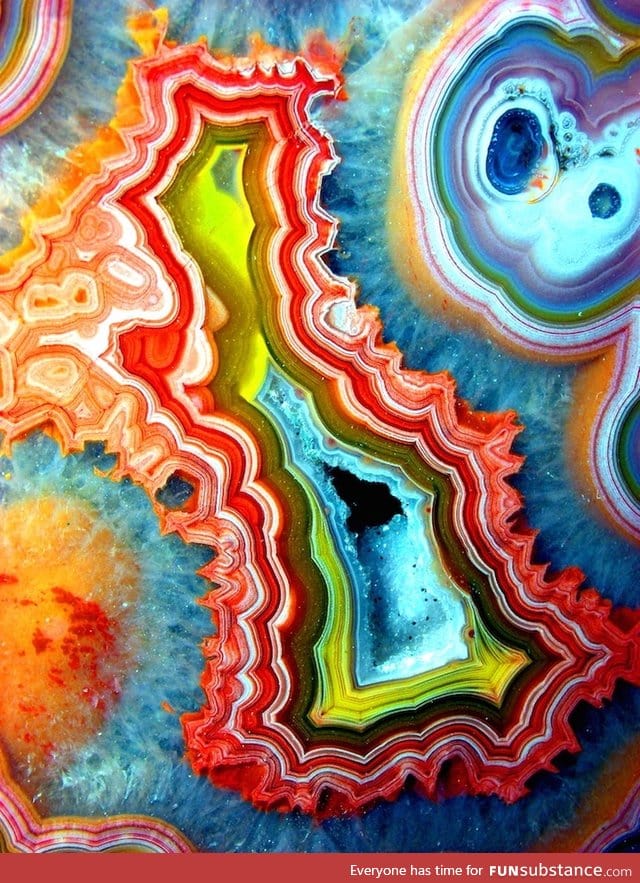 A amazing close up of agate