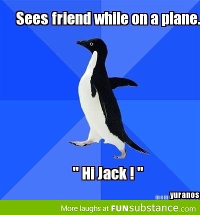 Awkward on the plane