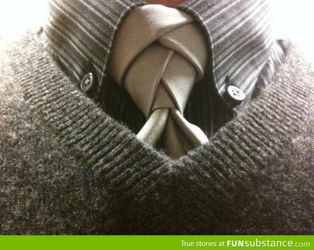 The coolest way to tie a tie