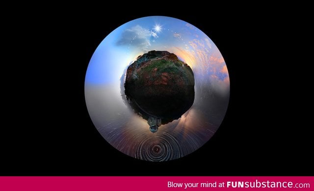 Long Exposure of the Earth Spinning