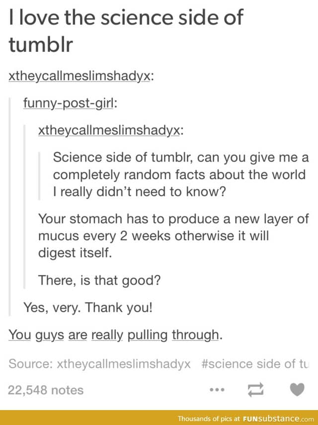 The science side of tumblr never fails to deliver