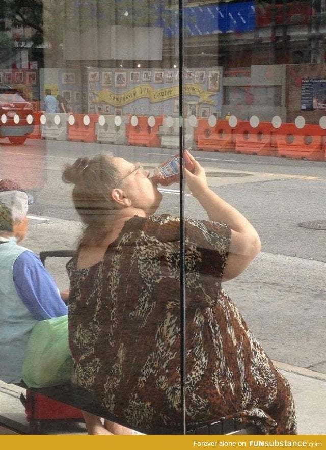 Waiting for the bus is thirsty work