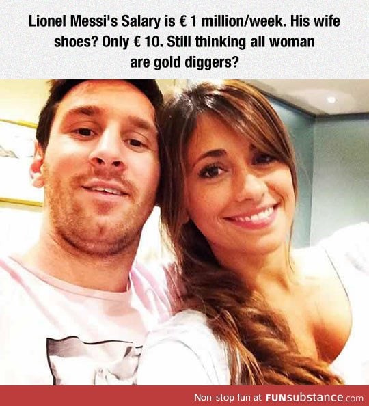 Messi's wife is almost perfect