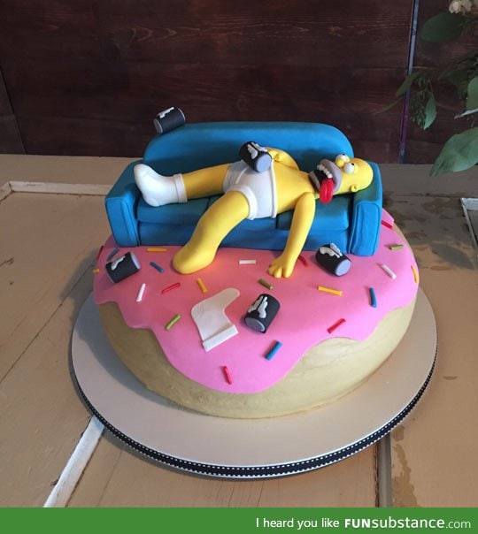 Epic homer cake