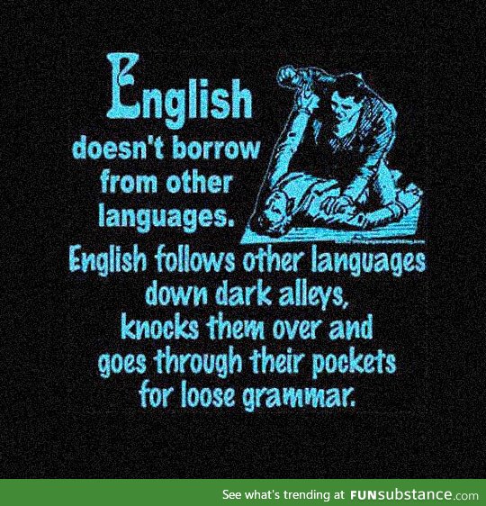You have no decency, english language