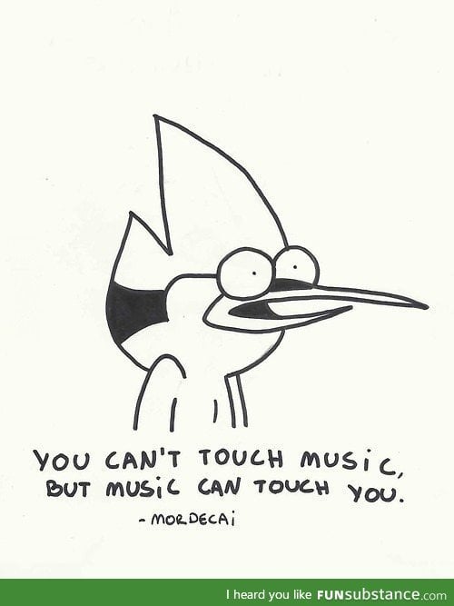 Wise words from Regular Show