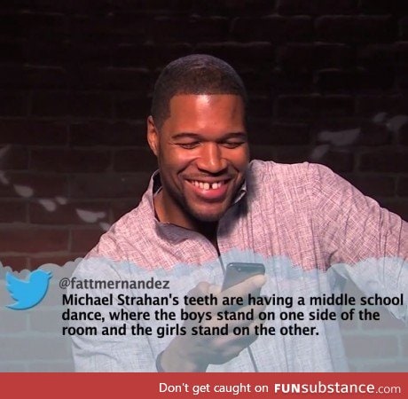You could kick a field goal through those chompers.