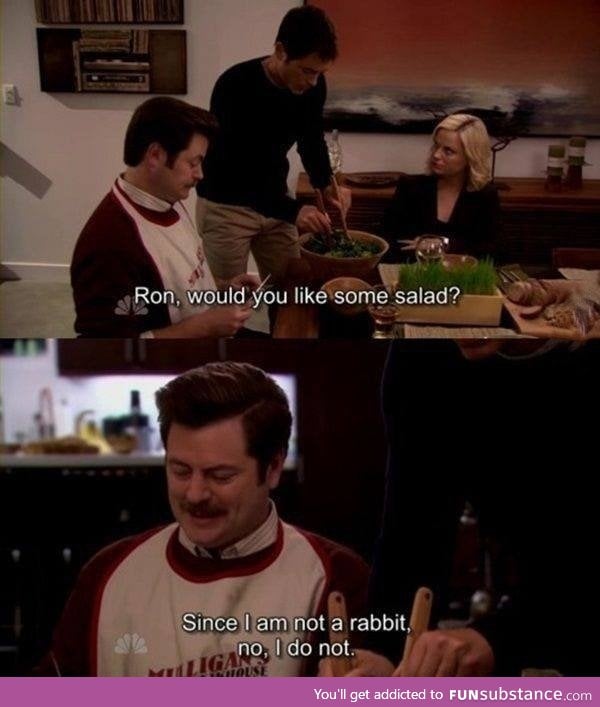 Ron Swanson, my hero!