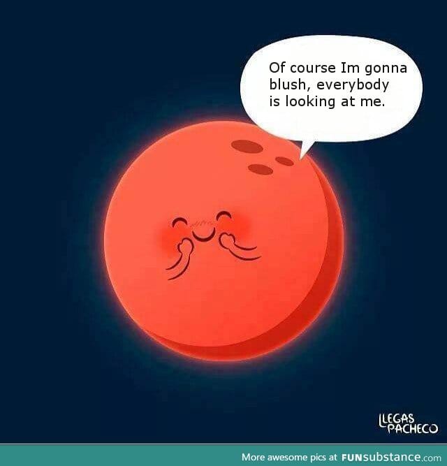 Why the moon was red