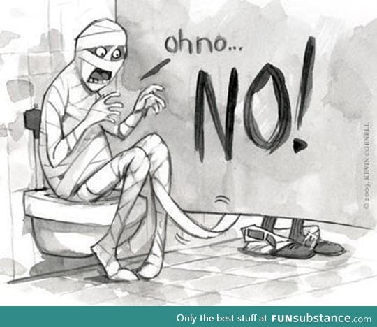 Mummy restroom problems