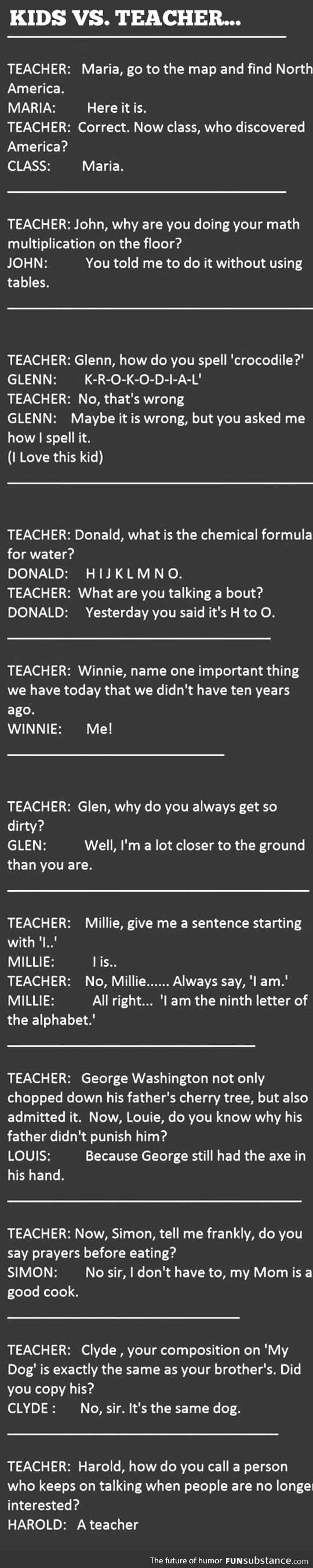 Kids are smarter than teachers