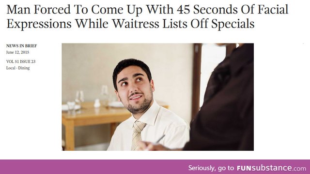 How does one react?