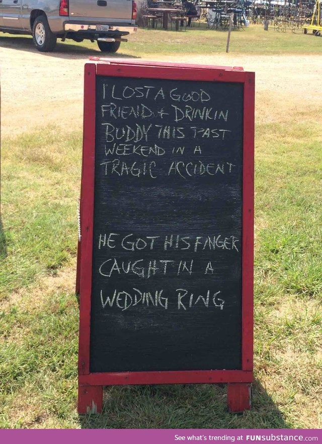 Funny sign spotted in Round Top, Texas
