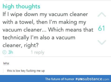Making the vacuum cleaner cleaner