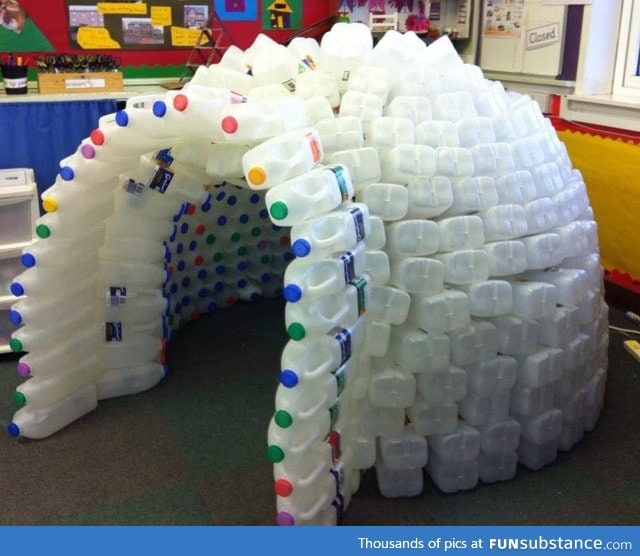 I need lots of milk cartons. Now