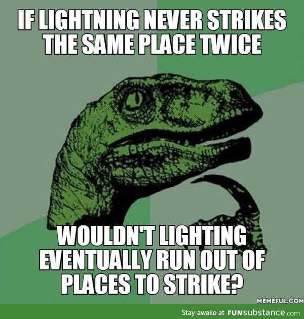 Lightning strikes