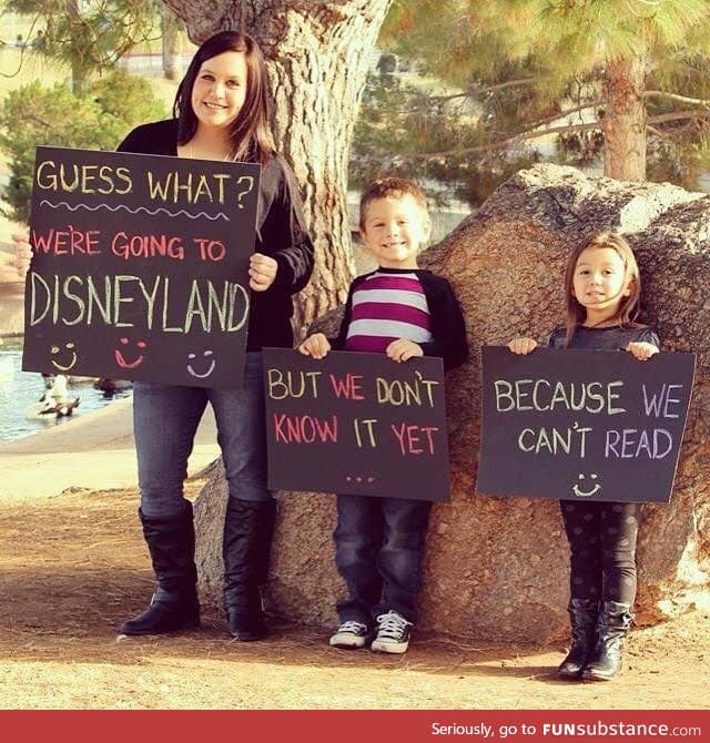 So my little cousins are going to Disneyland here soon