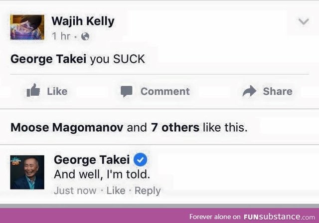 Seen on Takei's facebook.  This man is perfect