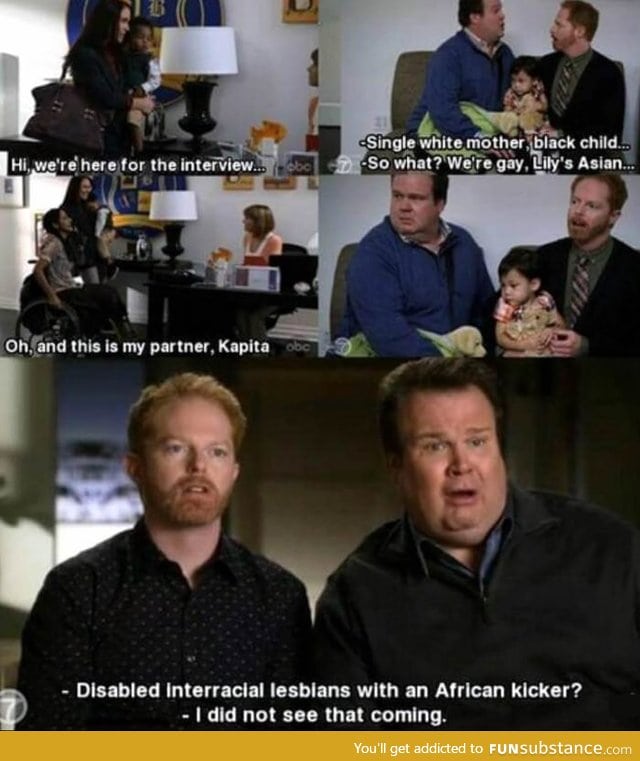 Modern Family. The side "interviews" are my favorite parts