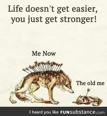 You just get STRONGER!