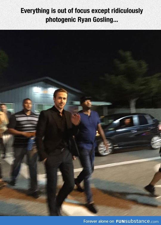 He is never out of focus