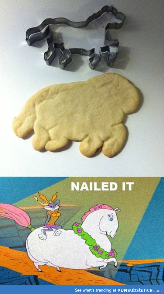 Baking horse cookies