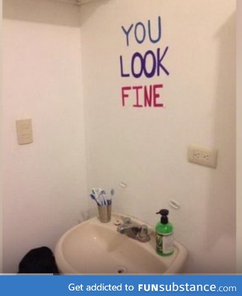when your too cheap to buy a mirror