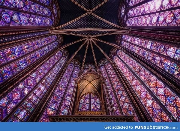 Sainte-Chapelle church stained glass, Paris
