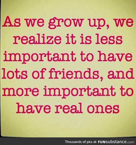 The importance of friends