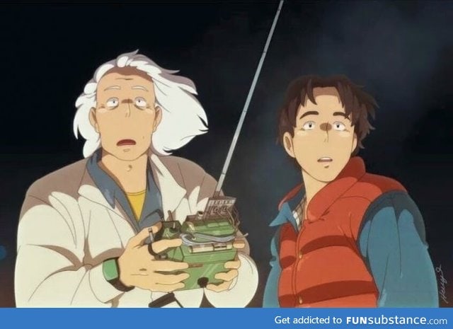 What if Back To The Future was made by Studio Ghibli