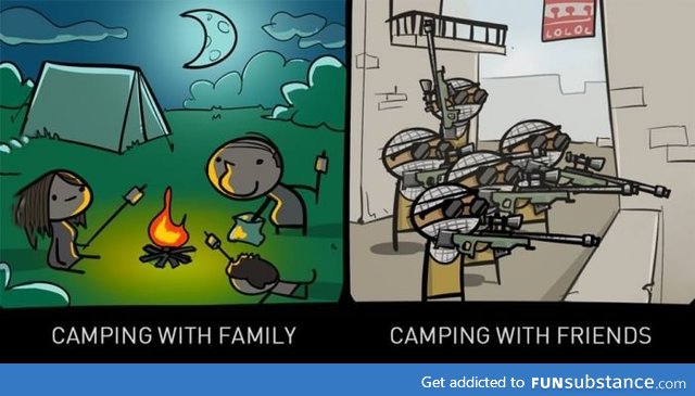 Campers need pampers