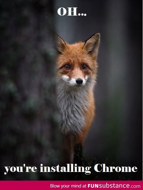 Firefox is sad