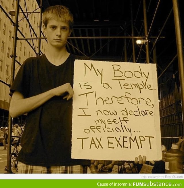 I like his logic