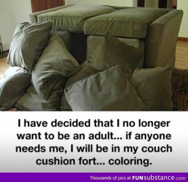 Cushion fort